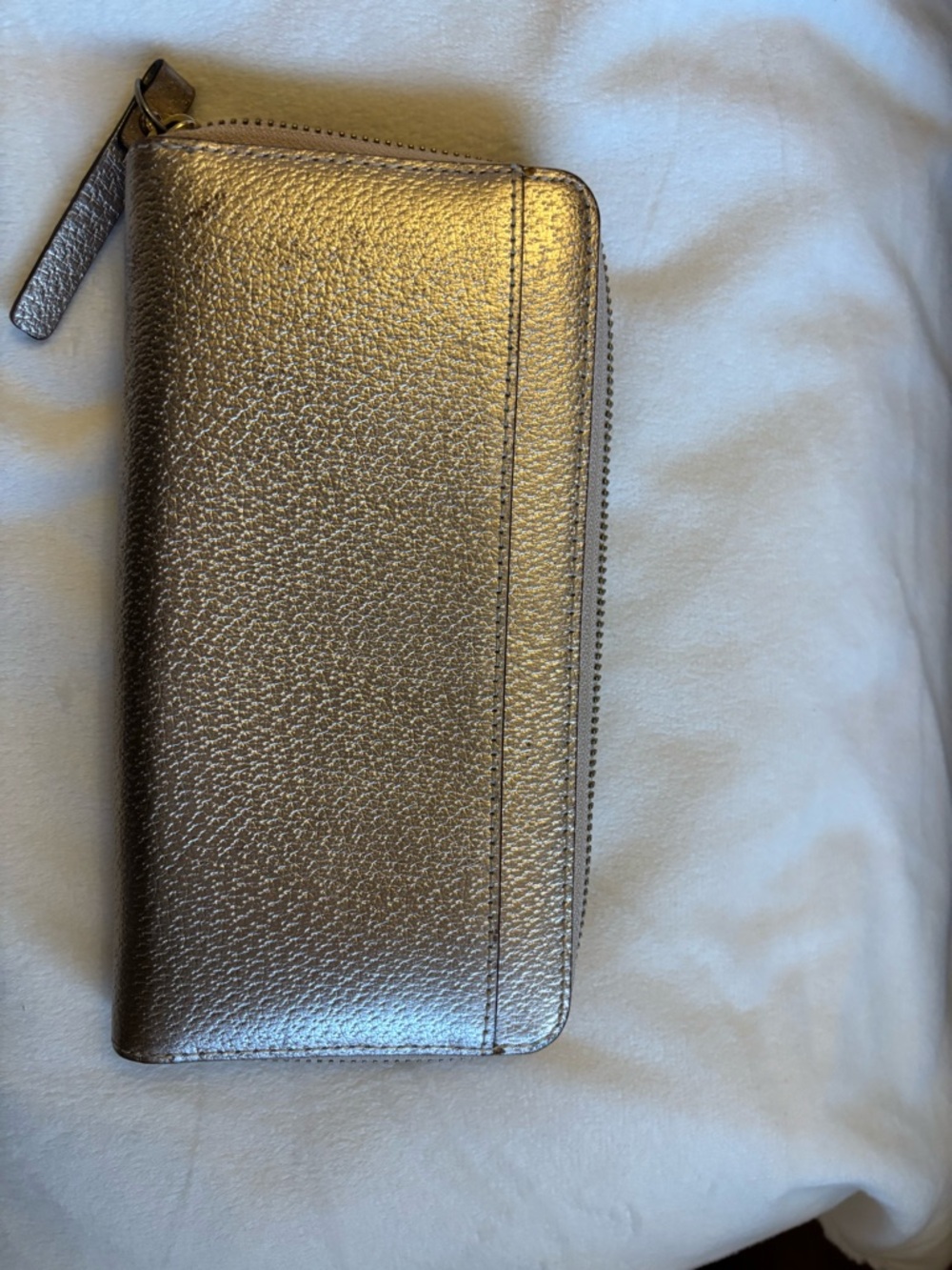 Metallic Zip-Around Wallet - Picture 2 of 4